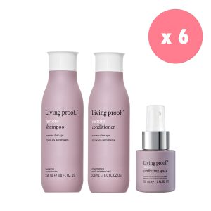 6 X Living Proof Restore Shampoo ja Conditioner 236ml + 6 X Perfecting Spray 50ml 6-7/22 DEAL