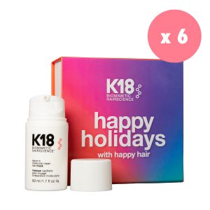 6 x K18HAIR HAPPY HOLIDAYS BOX Leave-In Molecular Repair Mask 50ml- HOLIDAY 22