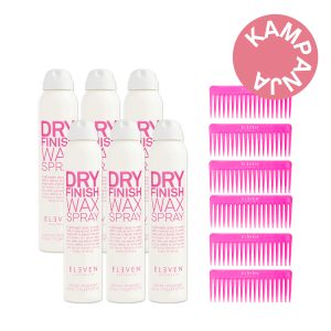 6 X ELEVEN Australia Dry Finish Wax Spray  + pinkki kampa 3-4/23 DEAL