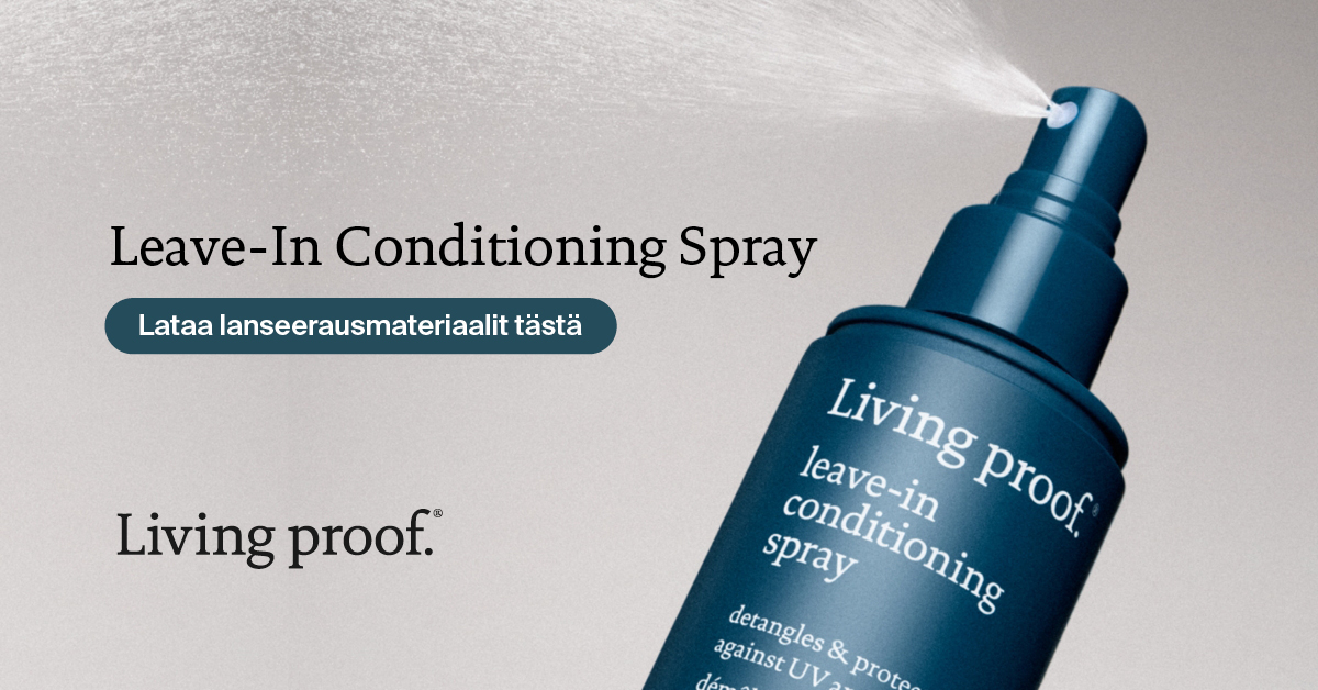 Uutta - Living Proof - Rakastamasi Perfecting Spray on nyt Leave-In Conditioning Spray . Hyödynnä valmiit markkinointimateriaalit kampaamosi käyttöön
