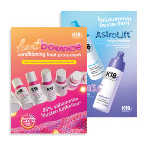 K18Hair juliste 50x70 HeatBounce + BestSellers