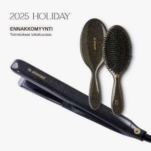 HHS Twilight -muotoilurauta + Gloss -hiusharja - HOLIDAY 25