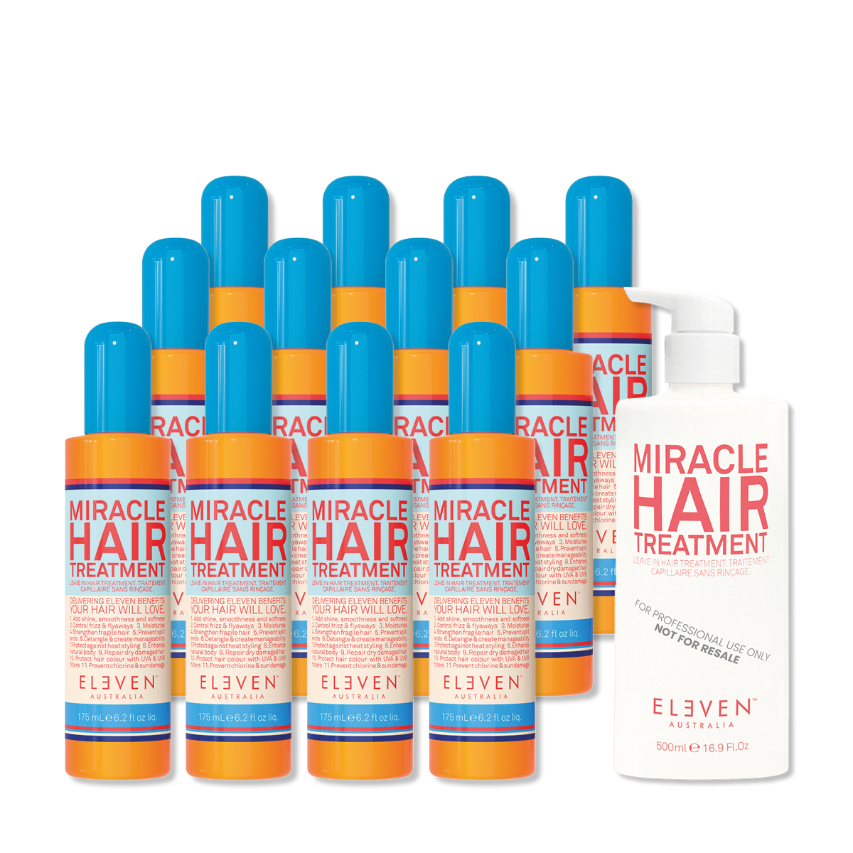 12 X ELE 175ml Miracle Hair Treatment + 500ml 10/25 DEAL