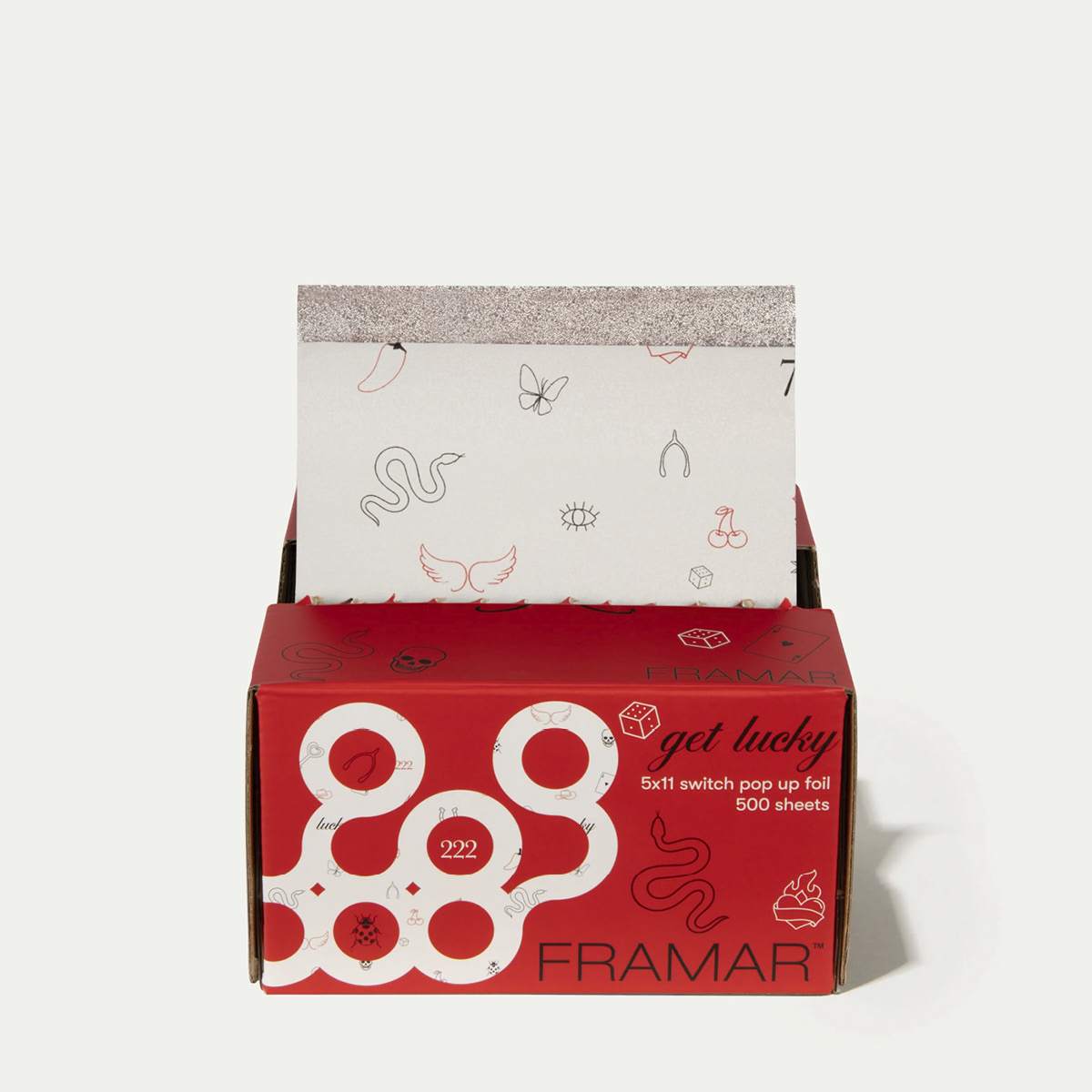 FRAMAR Pop Up Get Lucky Precut folio 500 kpl, 12,7cm x 28 cm