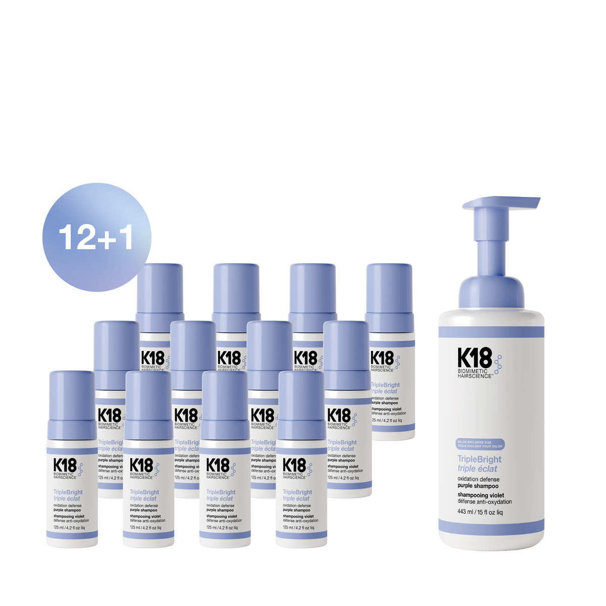 ENNAKKOMYYNTI, TOIMITUS 13.4. 12 X K18 TripleBright shampoo 125ml + TEKNINEN 443ml INTRODEAL