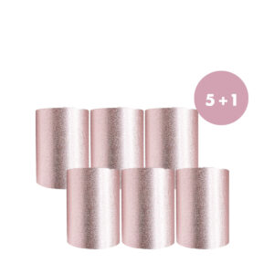 OSTA 5 SAAT 1  PASTELL. FOIL ROSÉ  ROLL -folio 12,5cmx100m