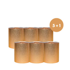 OSTA 5 SAAT 1, PASTELL. FOIL GOLD ROLL -folio 12,5cmx100m