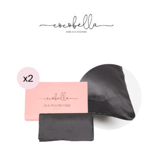 2 x COCOBELLA SILKKITYYNYLIINA GRAPHITE GREY 50 x 60, 10/26 DEAL